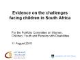 For the Portfolio Committee on Women, Children, Youth and Persons with Disabilities PowerPoint PPT Presentation