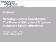 Webinar:  Reducing Chronic Absenteeism: The Power of Afterschool Programs to Improve School Attendance PowerPoint PPT Presentation