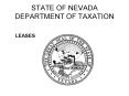STATE OF NEVADA DEPARTMENT OF TAXATION PowerPoint PPT Presentation