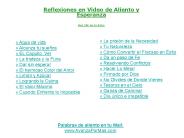 Reflexiones en Video de Aliento y Esperanza