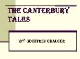The Canterbury Tales PowerPoint PPT Presentation