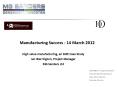 Manufacturing Success - 14 March 2012 PowerPoint PPT Presentation