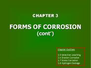FORMS OF CORROSION