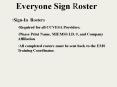 Everyone Sign Roster PowerPoint PPT Presentation
