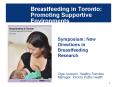 Breastfeeding in Toronto: Promoting Supportive Environments PowerPoint PPT Presentation
