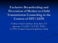 Exclusive Breastfeeding and Prevention of Mother-to-Child Transmission Counseling in the Context of HIV/AIDS PowerPoint PPT Presentation