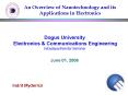 Dogus University Electronics PowerPoint PPT Presentation