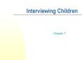 Interviewing Children PowerPoint PPT Presentation