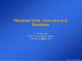 Windows Vista: Overview and Roadmap PowerPoint PPT Presentation
