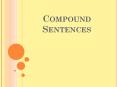 Compound Sentences PowerPoint PPT Presentation