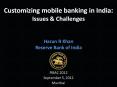 Customizing mobile banking in India: Issues PowerPoint PPT Presentation