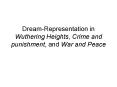 Dream-Representation in Wuthering Heights, Crime and punishment, and War and Peace PowerPoint PPT Presentation