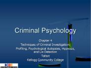 Criminal Psychology