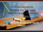 Cultural Sensitivity Training For Teachers with Sudanese Students