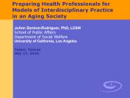 Preparing Health Professionals for