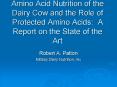 Amino Acid Nutrition of the Dairy Cow and the Role of Protected Amino Acids: A Report on the State of the Art PowerPoint PPT Presentation