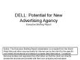 DELL: Potential for New Advertising Agency PowerPoint PPT Presentation