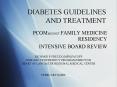 DIABETES GUIDELINES AND TREATMENT PowerPoint PPT Presentation