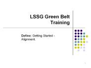 LSSG Green Belt Training