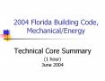 2004 Florida Building Code, Mechanical/Energy PowerPoint PPT Presentation