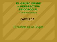 El conflicto en los Grupos