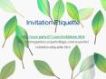 Invitation Etiquette PowerPoint PPT Presentation