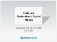 Help Me Understand Social Media PowerPoint PPT Presentation