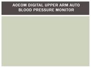 Aoeom Digital Upper Arm Auto Blood Pressure Monitor