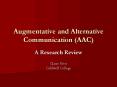 Augmentative and Alternative Communication (AAC) PowerPoint PPT Presentation