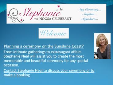 Marriage Celebrant Sunshine Coast