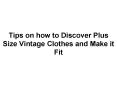 cheap vintage clothing