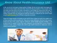 Know About Health Insurance UAE