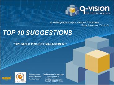 Optimización en Gestión de Proyectos