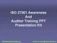 ISO 27001-2005 Information Security Management Awareness and Auditor Training Presentation Kit By ISOConsultant PowerPoint PPT Presentation