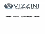 Numerous Benefits Of Vizzini Shower Screens