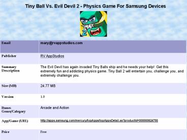Tiny Ball 2 - Skilled Physics Game for Samsung Devices