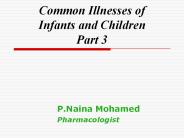 Common Illnesses of babies Part3