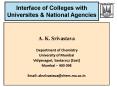 Interface of Colleges with Universites PowerPoint PPT Presentation