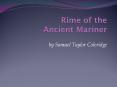 Rime of the Ancient Mariner PowerPoint PPT Presentation