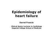 Epidemiology of heart failure