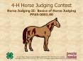 4-H Horse Judging Contest PowerPoint PPT Presentation