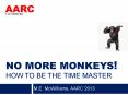 NO MORE MONKEYS! HOW TO BE THE TIME MASTER PowerPoint PPT Presentation