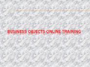business objects online training