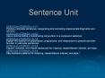 Sentence Unit PowerPoint PPT Presentation