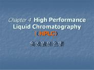 Chapter 4 High Performance Liquid Chromatography (HPLC)