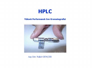 HPLC Y
