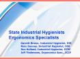 State Industrial Hygienists Ergonomics Specialists PowerPoint PPT Presentation