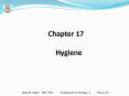 Chapter 17   Hygiene PowerPoint PPT Presentation