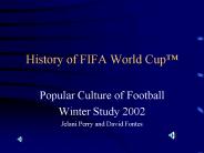 History of FIFA World Cup