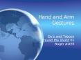 Hand and Arm Gestures PowerPoint PPT Presentation